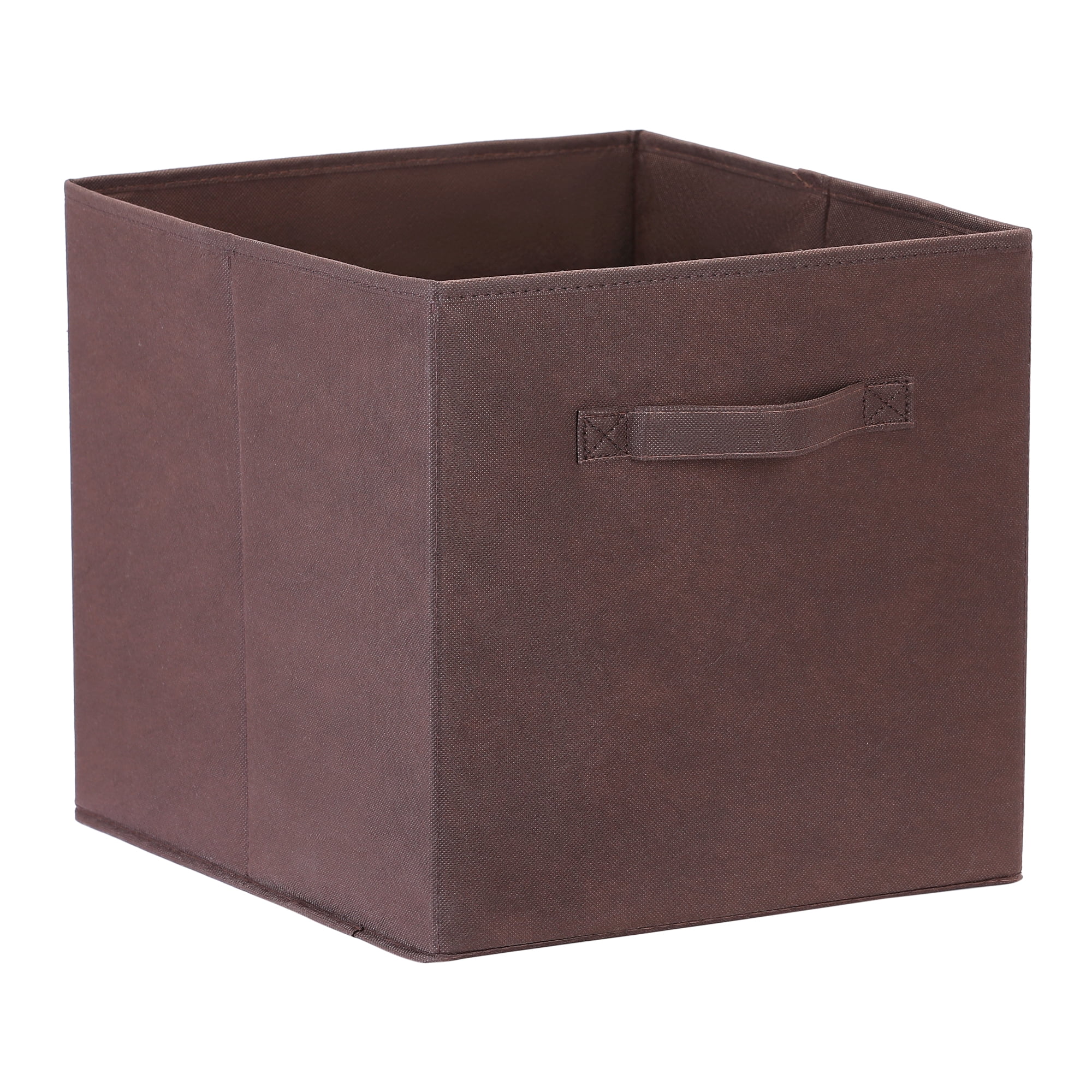 Unique Bargains Fabric Storage Cube Storage Bin Coffee 15*13*13in