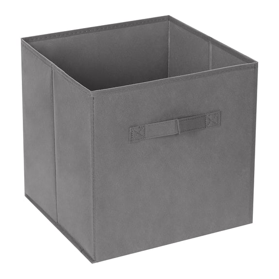 Unique Bargains Fabric Storage Cube Storage Bin Grey 12.2*12.2*12.2in