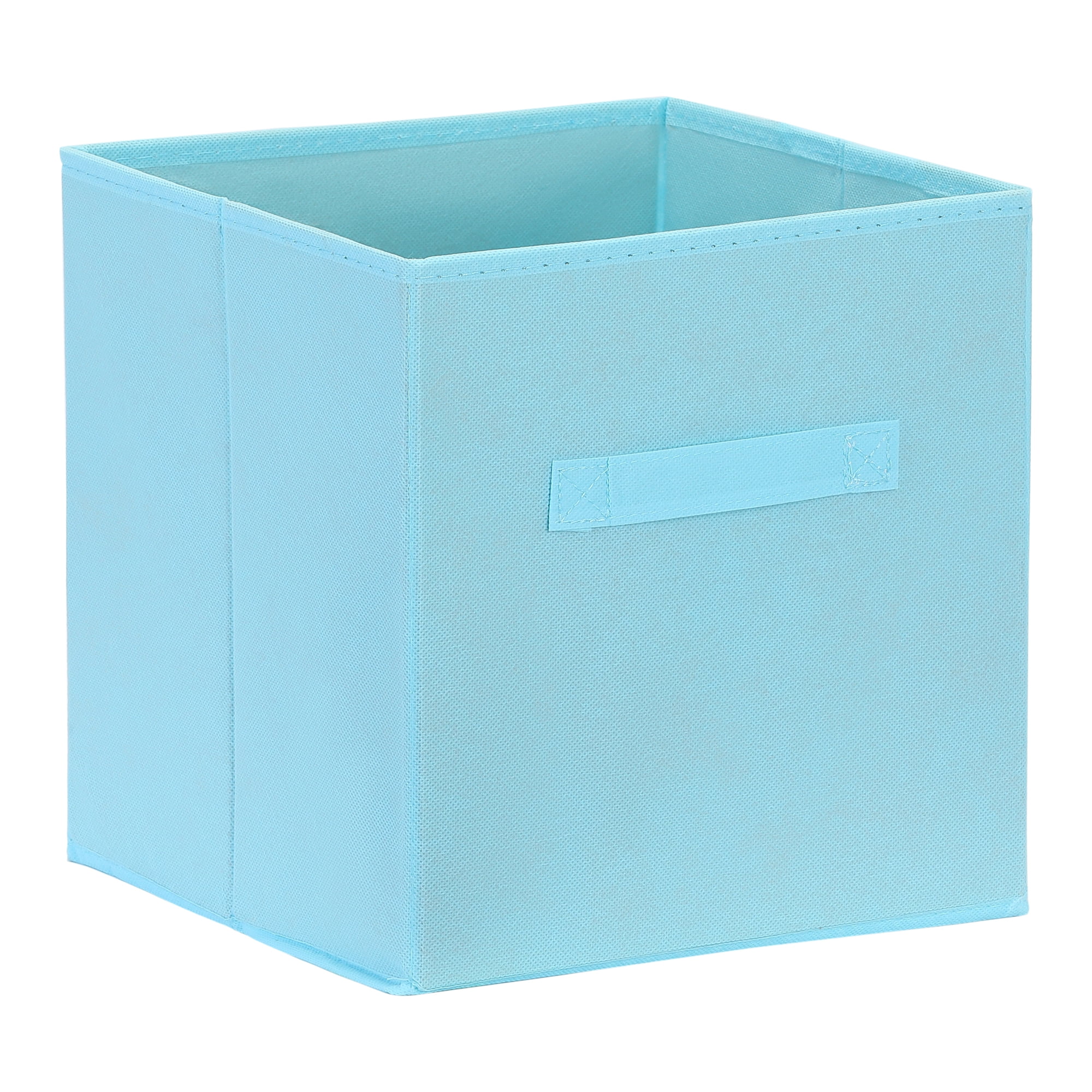 Unique Bargains Fabric Storage Cube Storage Bin Light Blue 11*10.6*10.6in