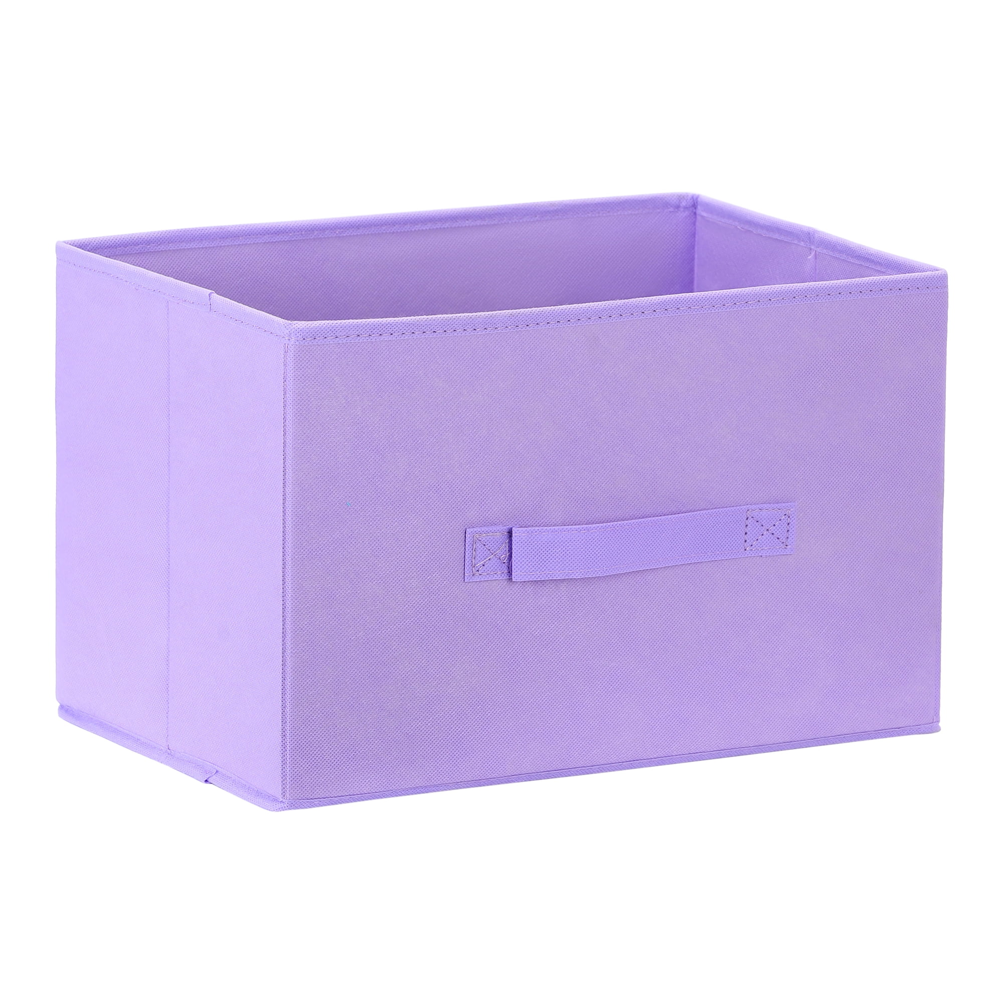 Unique Bargains Fabric Storage Cube Storage Bin Purple 15*9.4*9.4in