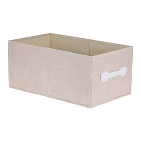 Unique Bargains Fabric Storage Cube Storage Bin Storage Basket Beige 18.5*11*8.3in