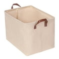 thumbnail image 1 of Unique Bargains Fabric Storage Cube Storage Bin Storage Basket Beige Wave, 1 of 7