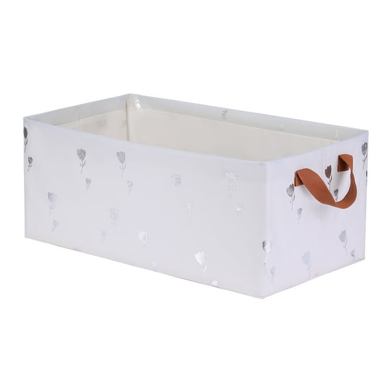 Unique Bargains Fabric Storage Cube Storage Bin Storage Basket Beige