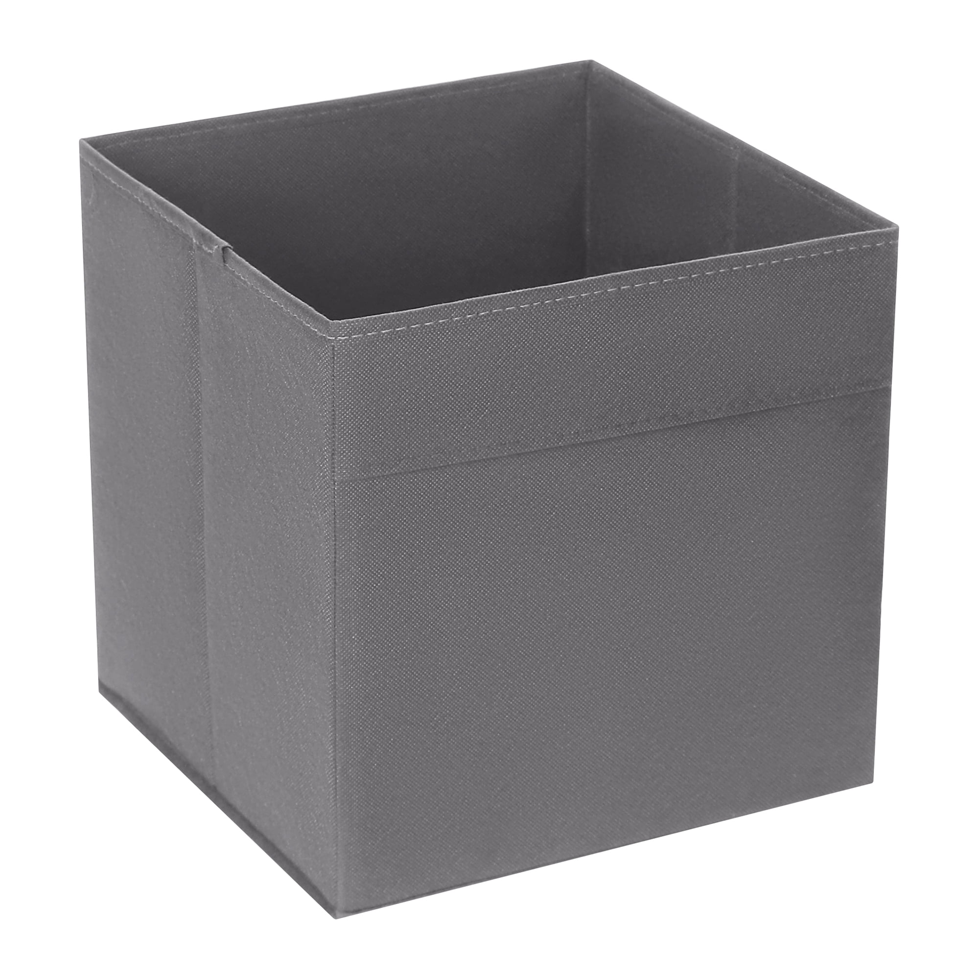 Unique Bargains Fabric Storage Cube Storage Bin Storage Basket Grey 11*10.5*10.5in