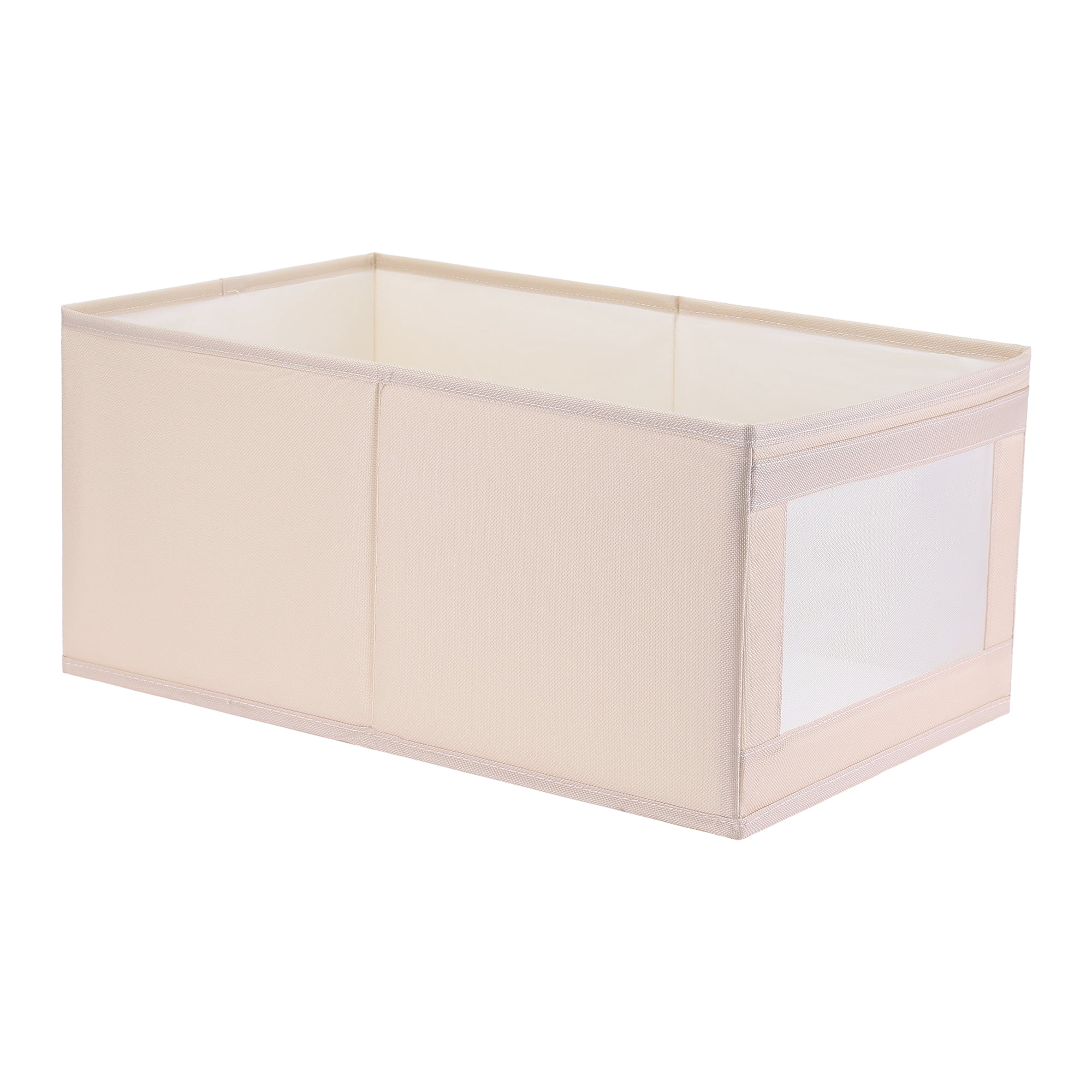 Unique Bargains Fabric Storage Cube Storage Bin Storage Basket Khaki 19*11*8.3in