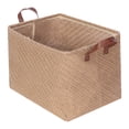 thumbnail image 1 of Unique Bargains Fabric Storage Cube Storage Bin Storage Basket Khaki Arrow, 1 of 7