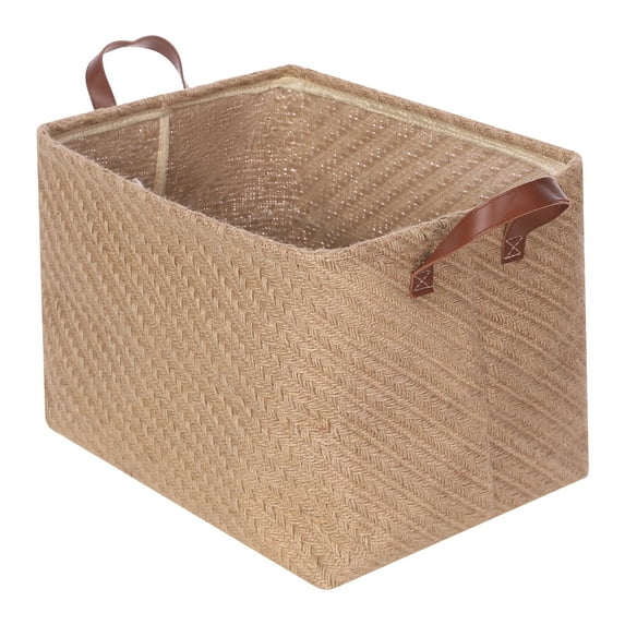 Unique Bargains Fabric Storage Cube Storage Bin Storage Basket Khaki Arrow