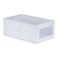 thumbnail image 1 of Unique Bargains Fabric Storage Cube Storage Bin Storage Basket Light Grey 16.2*9.5*6.7in, 1 of 7