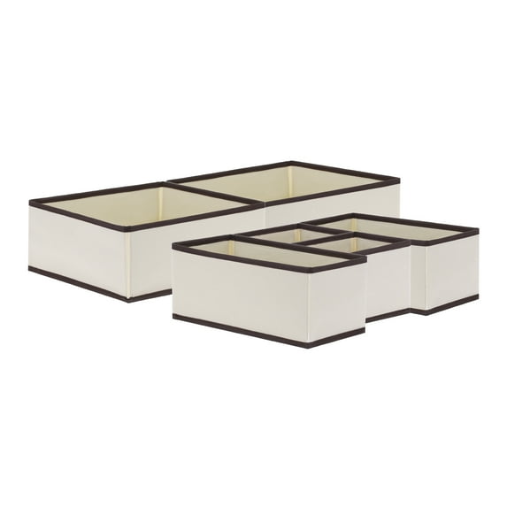 Unique Bargains Fabric Storage Cube Storage Bin Storage Basket White