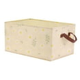 thumbnail image 1 of Unique Bargains Fabric Storage Cube Storage Bin Storage Basket Yellow 17.5*12*8in, 1 of 7