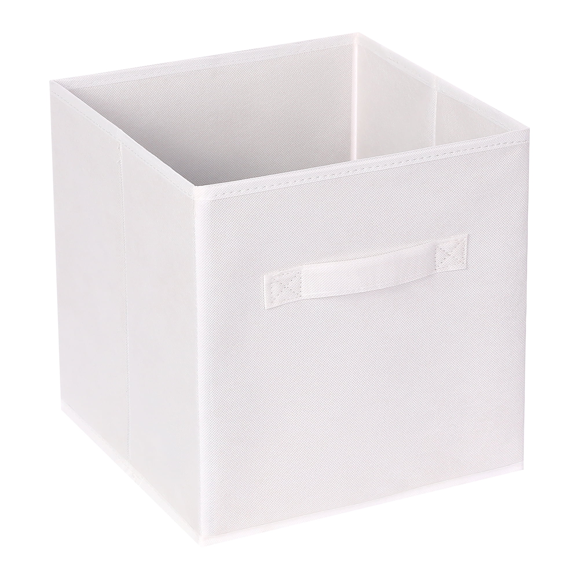 Unique Bargains Fabric Storage Cube Storage Bin White 11*10.6*10.6in