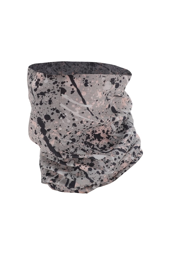 Face Scarf Mask Gray Black 1 Pc