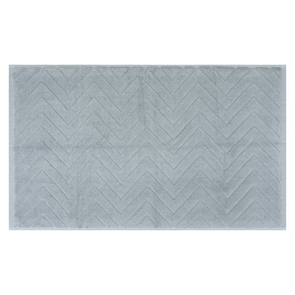 Unique Bargains Fade Resistant Cotton Bath Rugs Shower Mat Bathroom Non Slip Gray