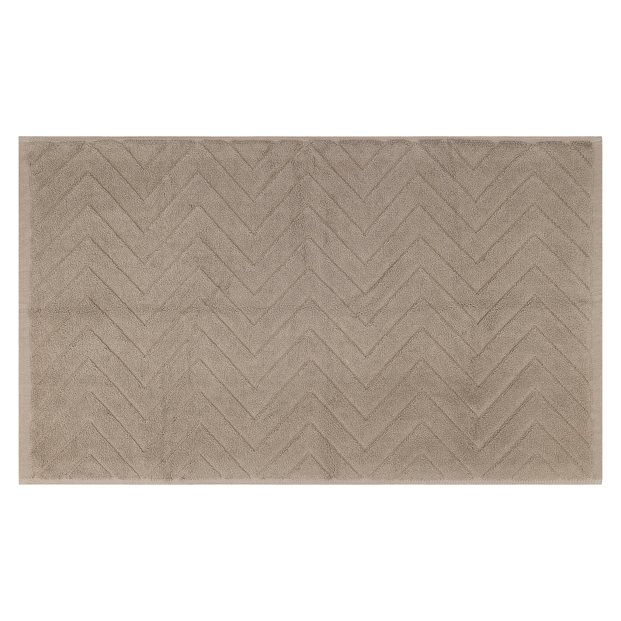 Unique Bargains Fade Resistant Cotton Bath Rugs Shower Mat Bathroom Non Slip Khaki
