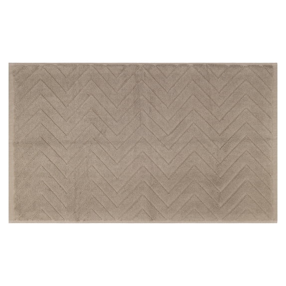 Unique Bargains Fade Resistant Cotton Bath Rugs Shower Mat Bathroom Non Slip Khaki