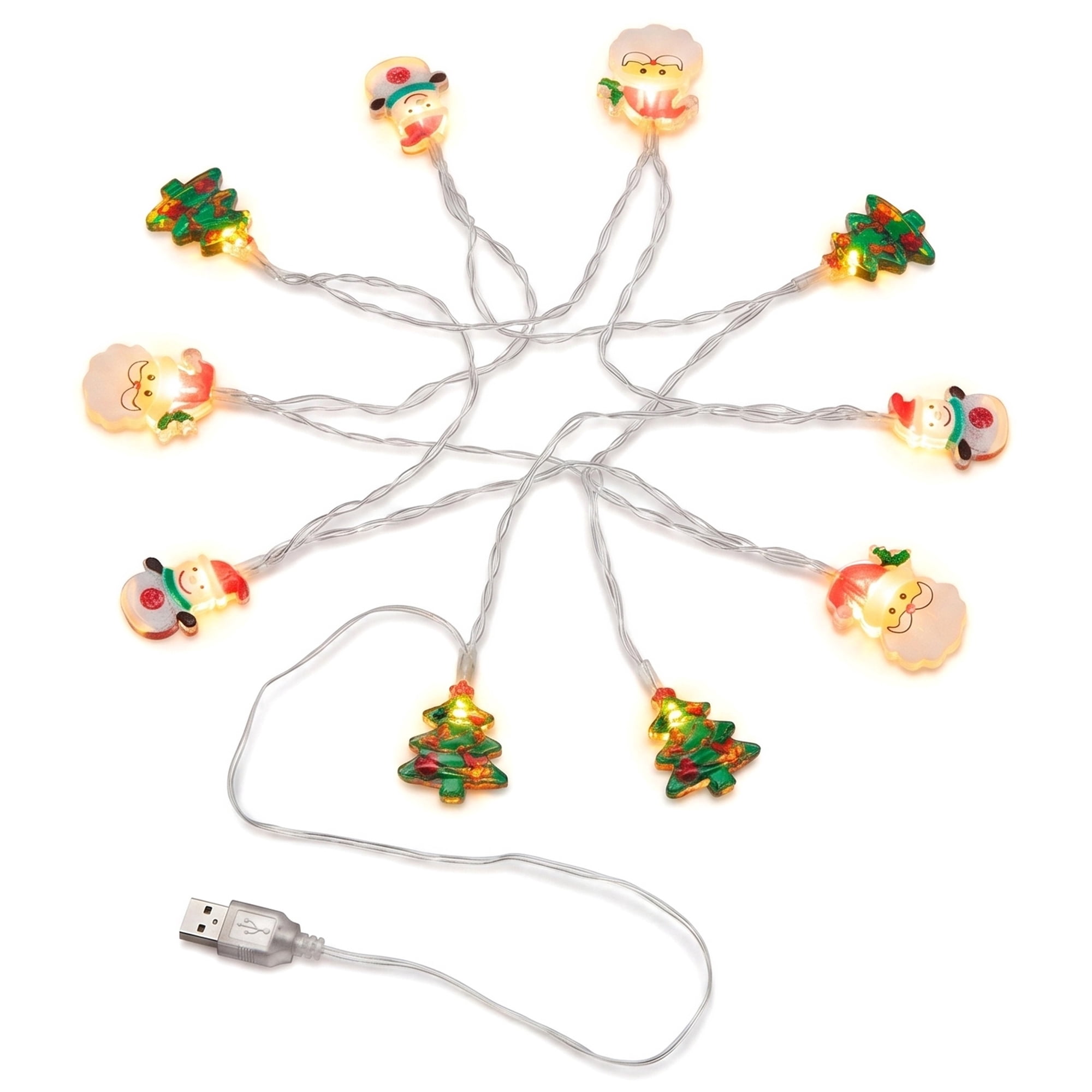 Unique Bargains Fairy Lights for Decor and Festive 6.6 ft Multicolor USB Powered