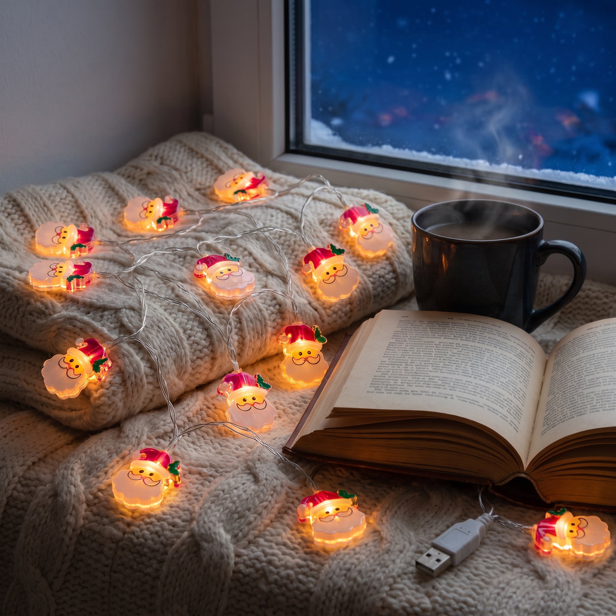 Unique Bargains Fairy Lights for Decor and Festive 9.8 ft Christmas USB Powered