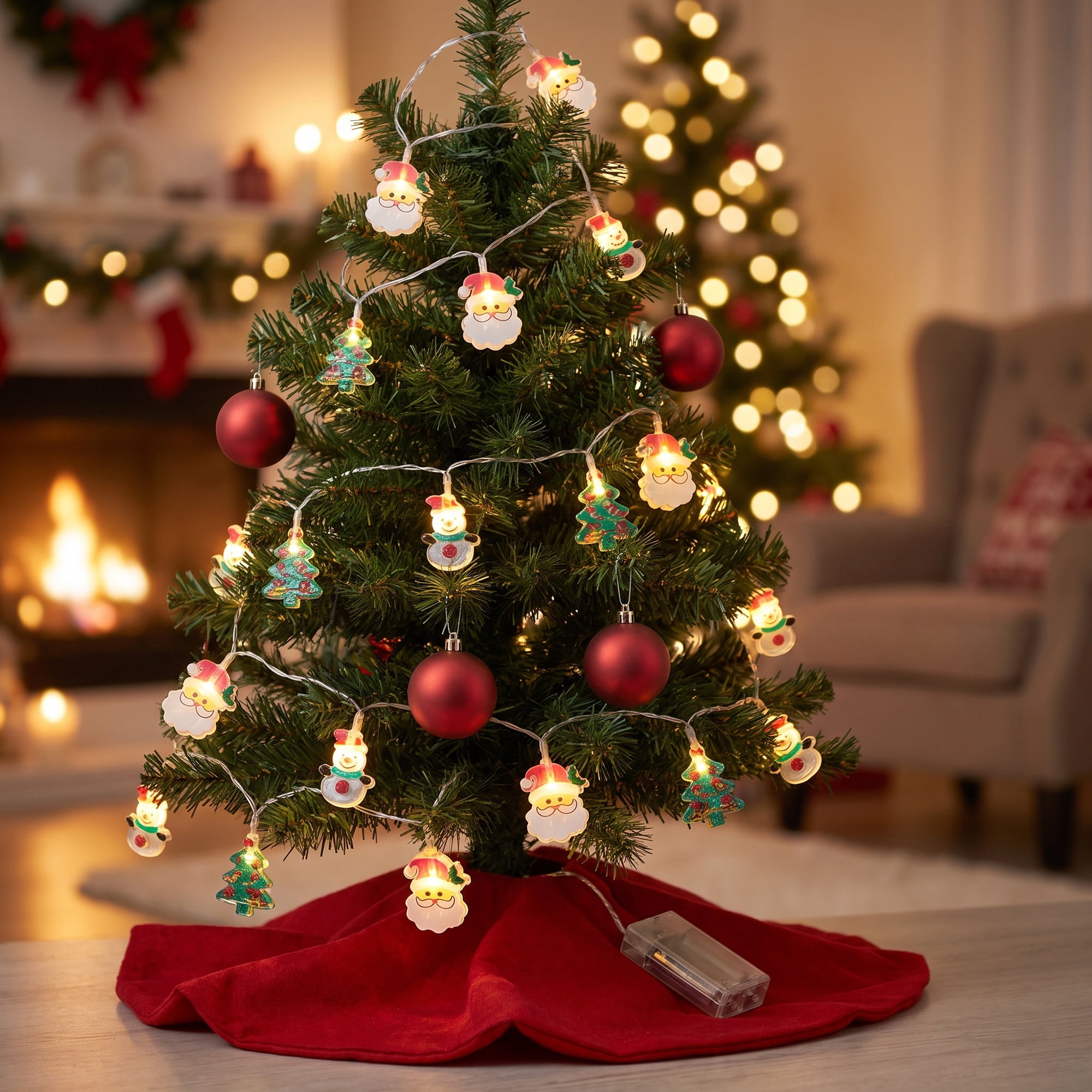 Unique Bargains Fairy Lights for Decor and Festive 9.8 ft Multicolor Battery Operated