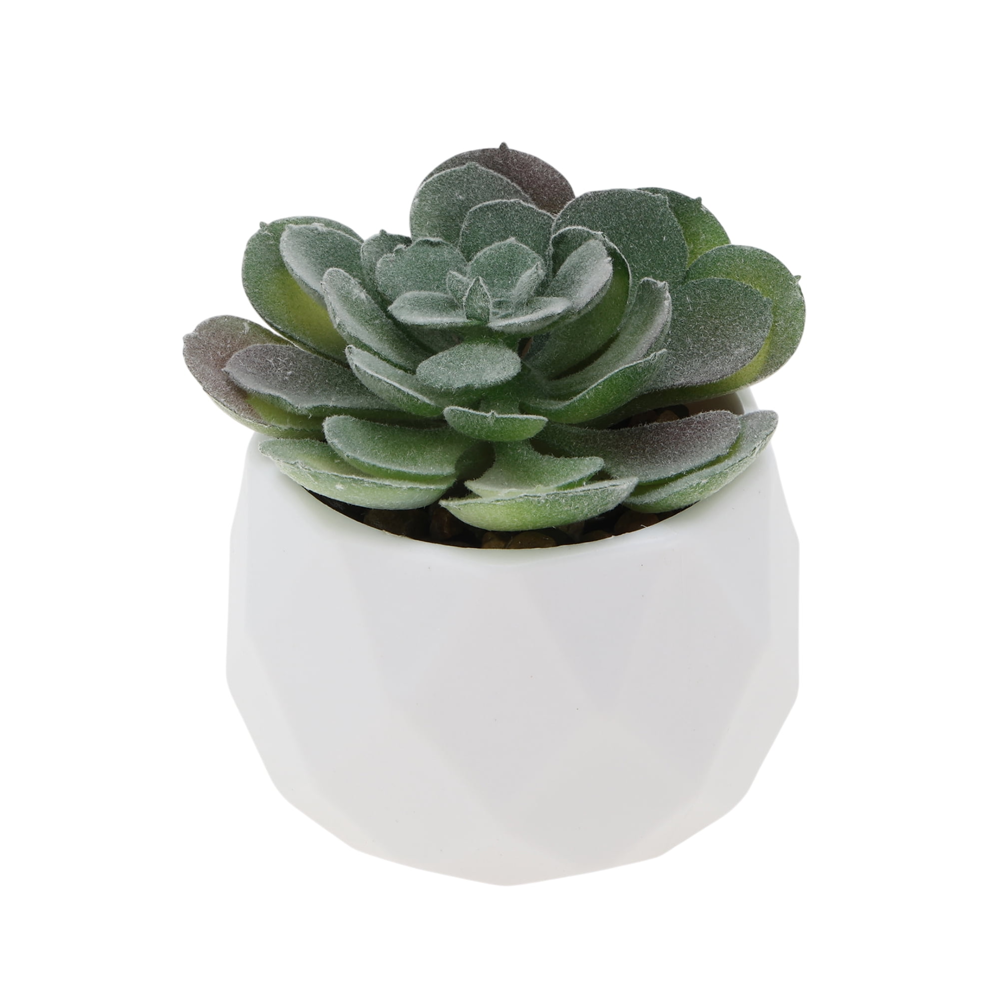 Unique Bargains Fake Succulent Plant Desk Decor Artificial Decor Plant Green Type 5