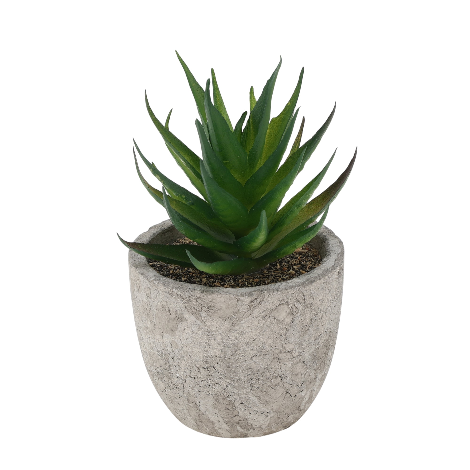 Unique Bargains Fake Succulent Plants Desk Decor Artificial Indoor Plants Forest Green