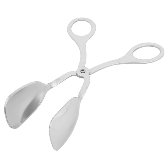 Unique Bargains Family Kitchen Restaurant Stainless Steel Salad Server Mixing Tong Silver Tone