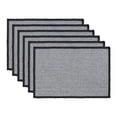 thumbnail image 1 of Unique Bargains Farmhouse Placemats 6pcs Cotton and Linen Gray 17.7"x11.8", 1 of 6