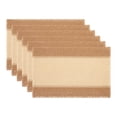 thumbnail image 1 of Unique Bargains Farmhouse Placemats 6pcs Woven Paper Cotton Khaki 17.7"x11.8", 1 of 6