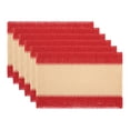 thumbnail image 1 of Unique Bargains Farmhouse Placemats 6pcs Woven Paper Cotton Red 17.7"x11.8", 1 of 6