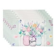 thumbnail image 1 of Unique Bargains Farmhouse Placemats Set of 6 Linen Placemats for Dining Table Colorful, 1 of 6