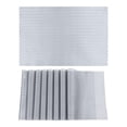 thumbnail image 1 of Unique Bargains Farmhouse Placemats Set of 8 for Dining Table Decor Silver 18x12in, 1 of 7