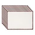 thumbnail image 1 of Unique Bargains Farmhouse Set of 4 Linen Placemats for Dining Table Decor Brown, 1 of 6