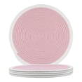 thumbnail image 1 of Unique Bargains Farmhouse Set of 4 Rattan Placemats for Dining Table Decor Pink, 1 of 5