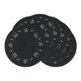 thumbnail image 1 of Unique Bargains Farmhouse Solid Placemats Set of 6 Woven for Dining Table Decor Black, 1 of 6