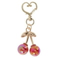 thumbnail image 1 of Unique Bargains Fashion 3D Diamond-Encrusted Cherry Handbag Charm Red 1 Pc, 1 of 5
