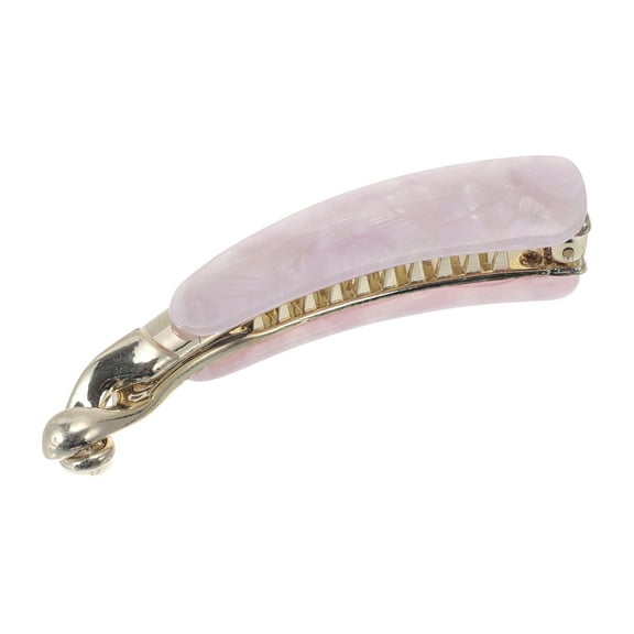 Unique Bargains Fashion Banana Clip Hairdo Clip 1 Pc Pink