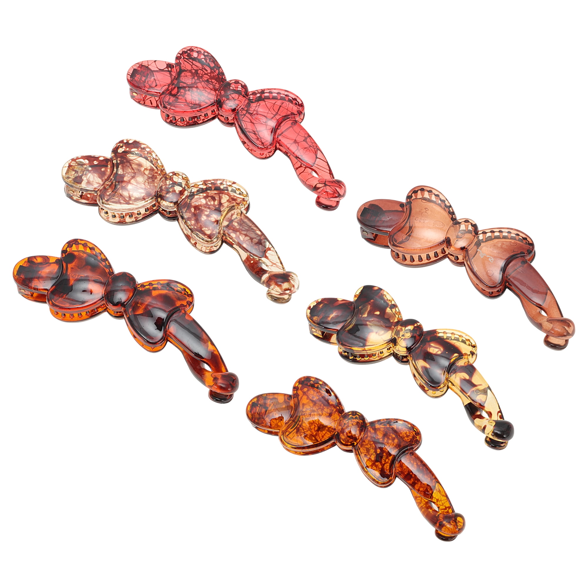 NOMADIC NOOK Fashion Bow Hair Clips Multicolored 6 Pcs