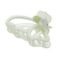 thumbnail image 1 of Unique Bargains Women Fashion Butterfly Rose Hair Clip Hairdo Clips Matte 1 Pc Light Green, 1 of 5