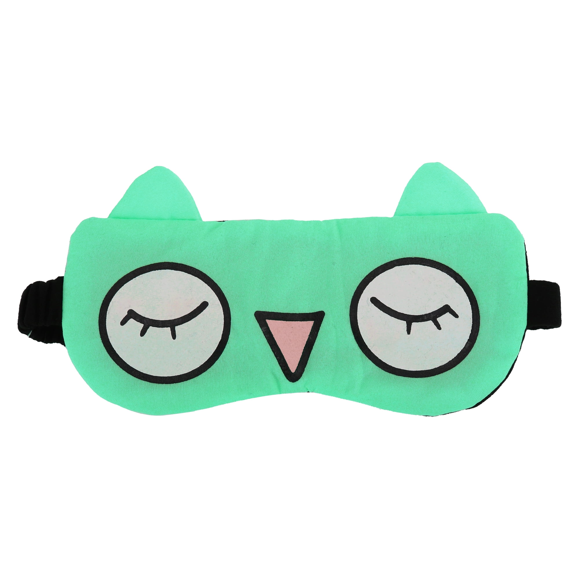 Unique Bargains Fashion Cartoon Big Eyes Sleep Mask Eye Shade Cover for Rest Green