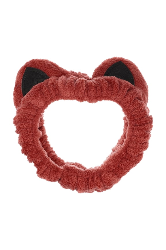 Fashion Cartoon Cat Ears Headbands for Women 6.30"x5.91" 1 Pc Red