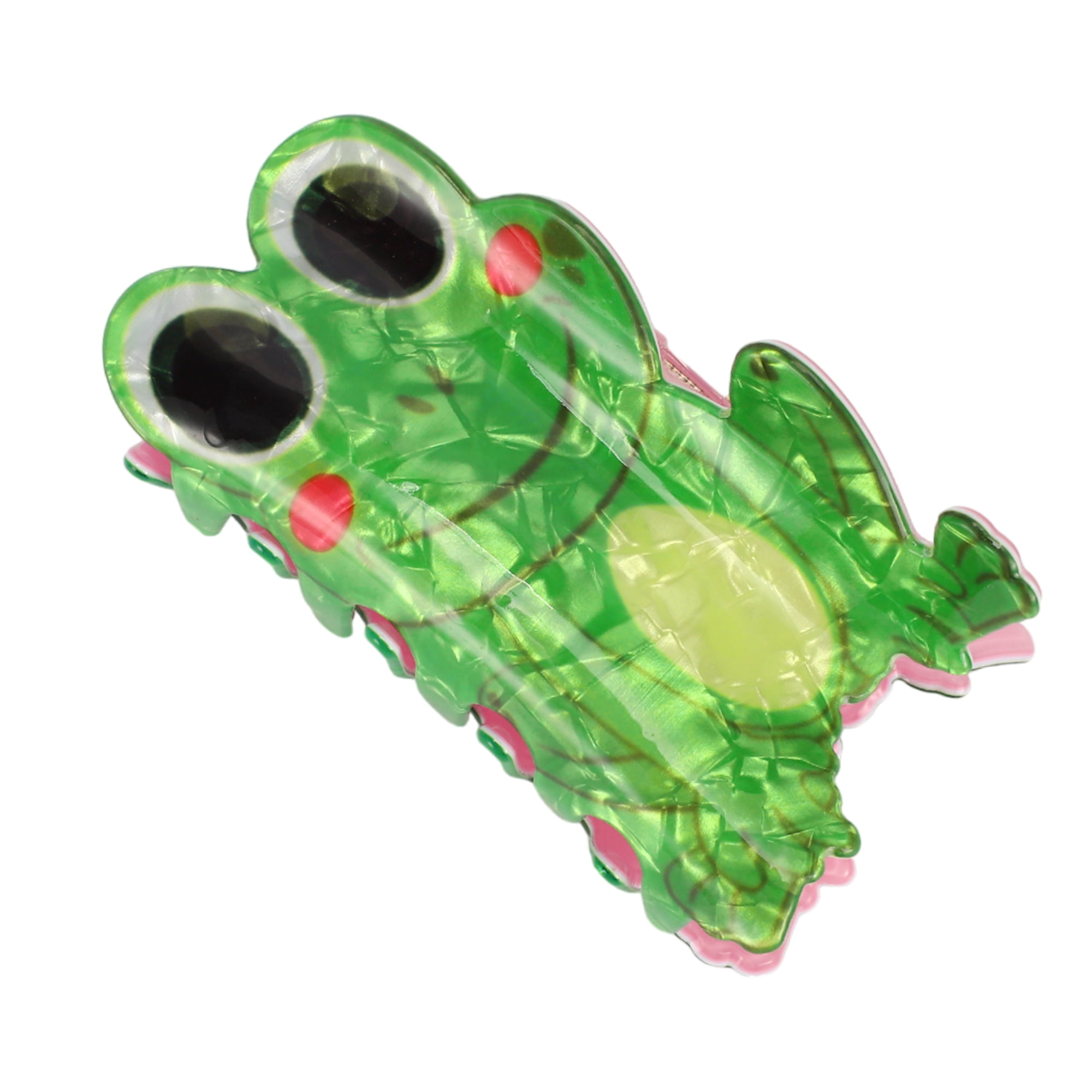Unique Bargains Fashion Cute Frog Hair Clips Hairdo Clip for Women 3.46"x1.77"x1.65" Green