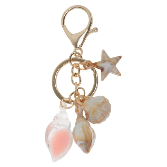 Unique Bargains Fashion Glow-In-The-Dark Conch Handbag Charm Pink 1 Pc