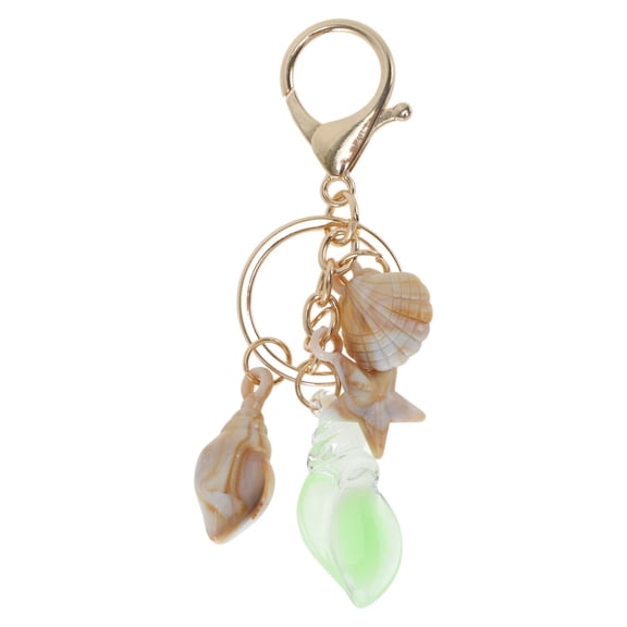 Unique Bargains Fashion Glow-In-The-Dark Conch Handbag Charms Green 1 Pc