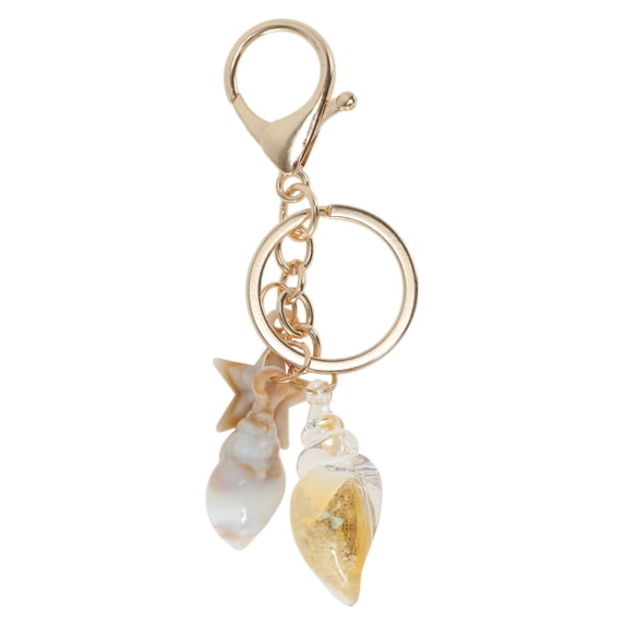 Unique Bargains Fashion Glow-In-The-Dark Conch Handbag Charms Orange 1 Pc