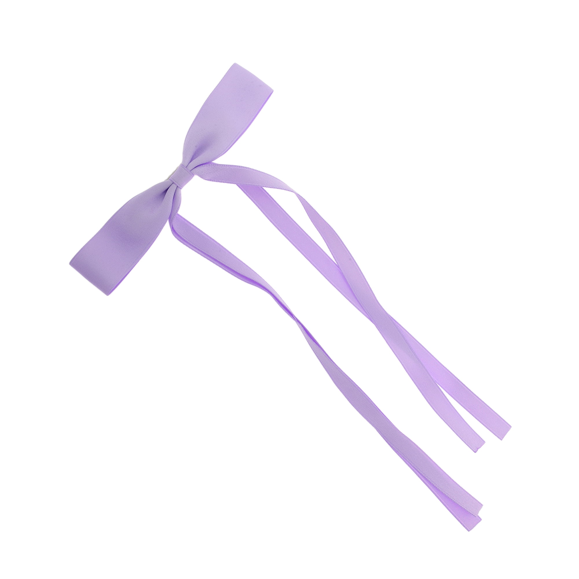 Unique Bargains Fashion Home Use Daily Styling Double Bow Hair Clips Purple