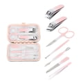 thumbnail image 1 of Unique Bargains Fashion Nail Clipper Kit for Women for Men 7-piece Set Gradient Pink, 1 of 6
