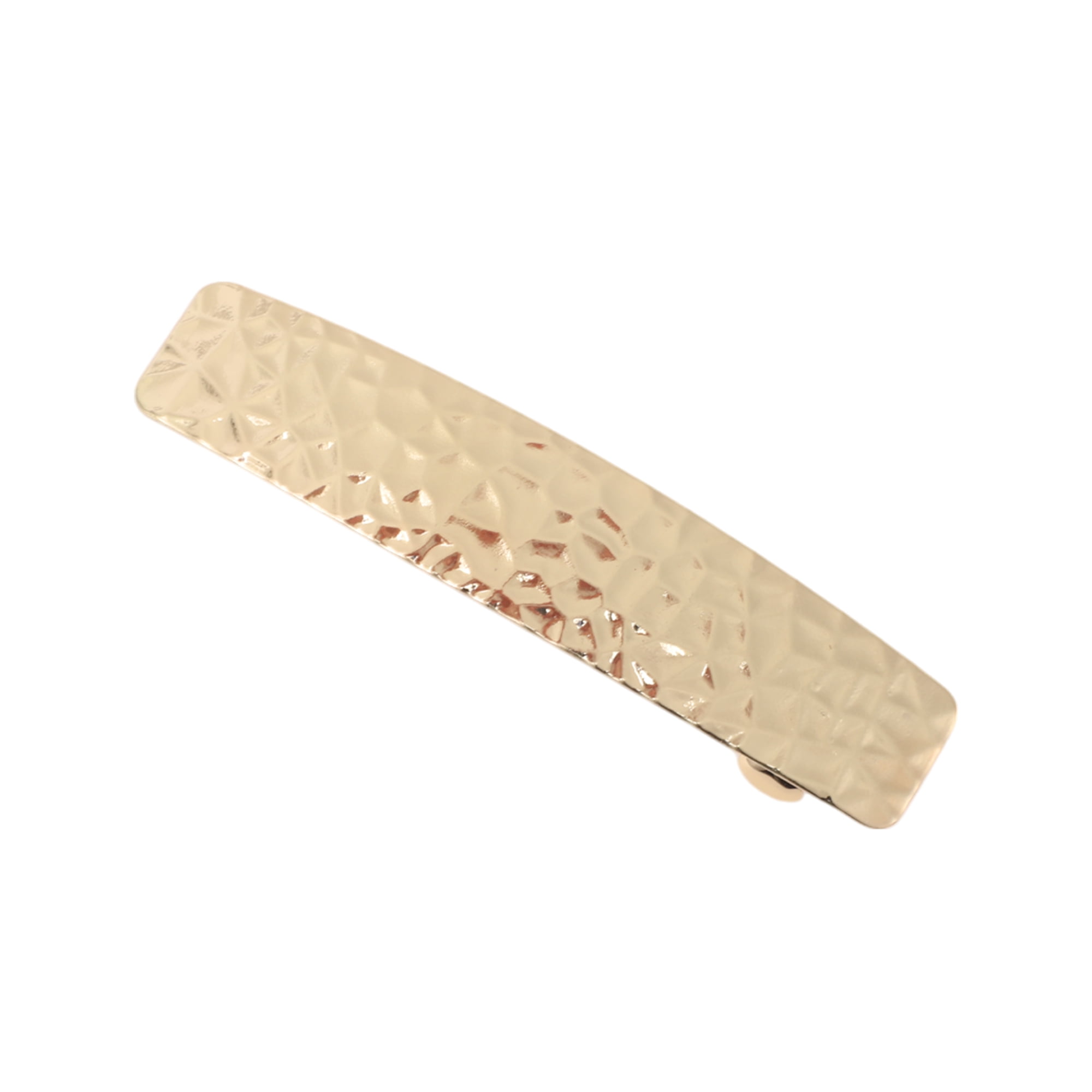 Unique Bargains Fashion Rectangle Hair Clips for Home Use in Gold Tone