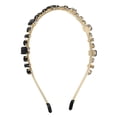 thumbnail image 1 of Unique Bargains Fashion Rhinestone Thin Head Bands Black, 1 of 7