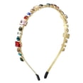 thumbnail image 1 of Unique Bargains Fashion Rhinestone Thin Head Bands Multicolor, 1 of 7