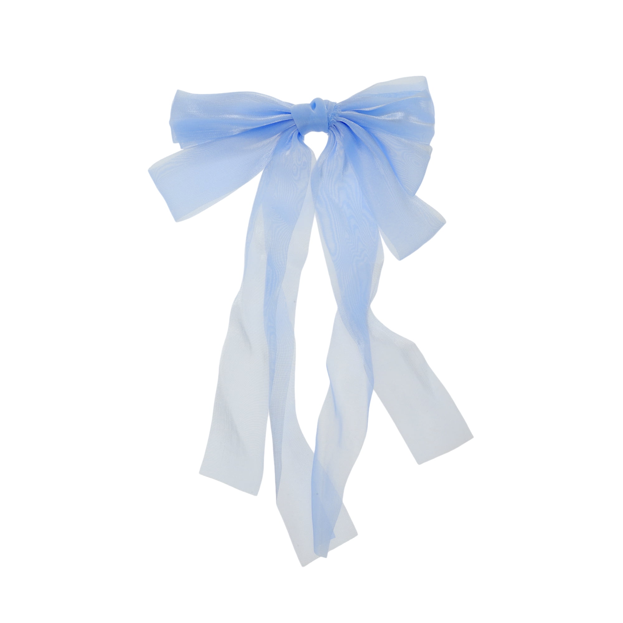 Unique Bargains Fashion Ribbon Bow Hair Clip for Hair Styling and Daily Use - 1 Piece Blue
