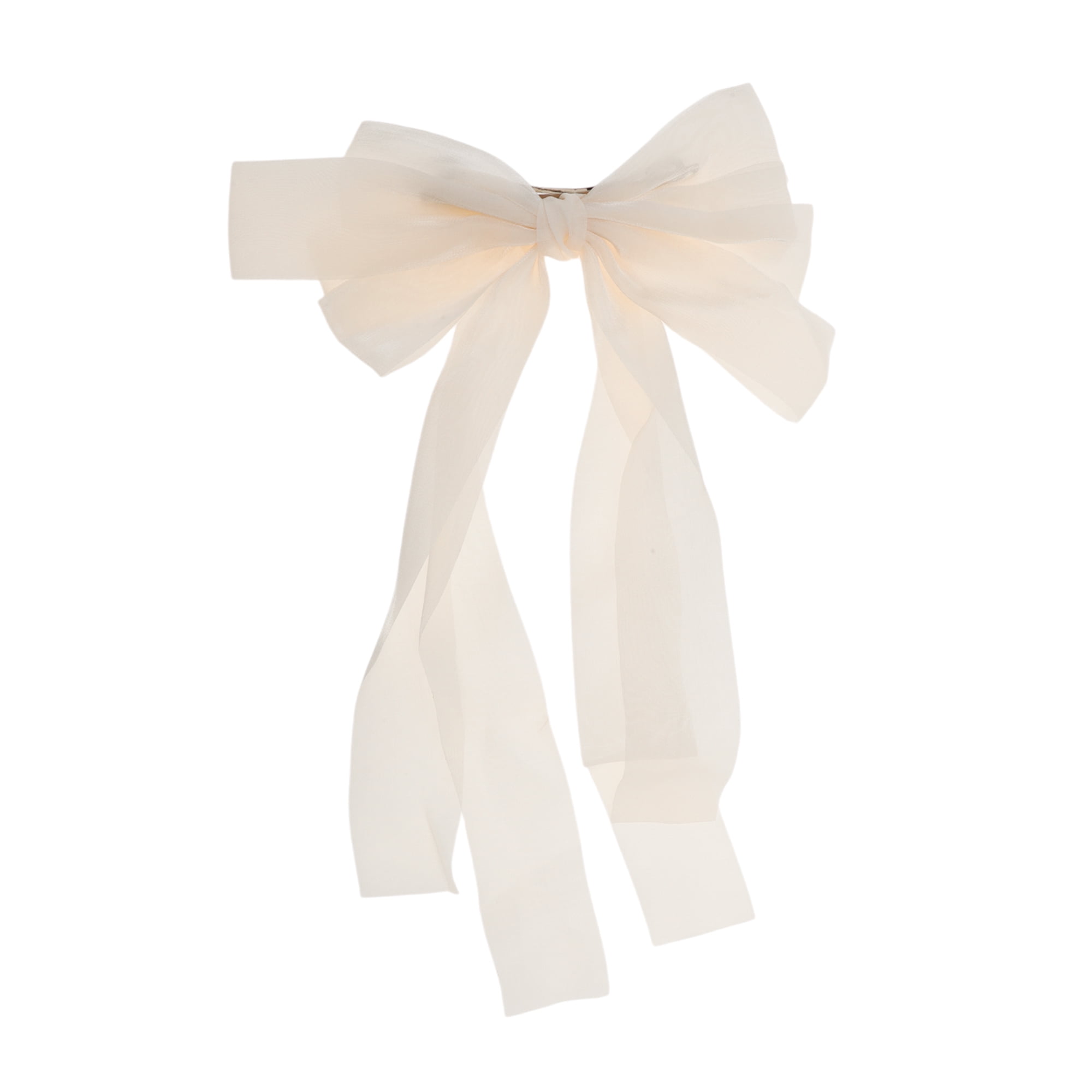 Unique Bargains Fashion Ribbon Bow Hair Clip for Hair Styling and Use - 1 Piece Yellow